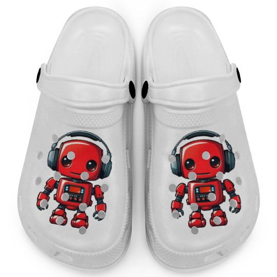 Music Red Robot 2 Clogs
