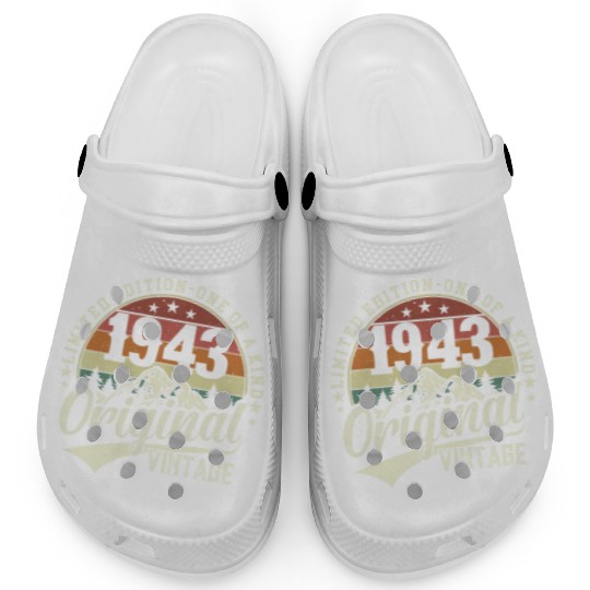1943 Vintage Birthday Surprise Clogs
