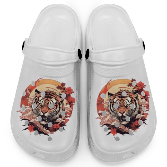 Tokyo Asia 80s Japanese Retro Tiger Clogs
