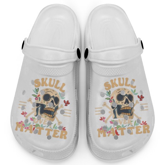 Totenkopf Skull Skulls Totenschädel Spruch Clogs