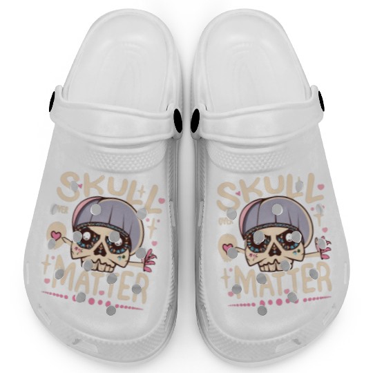 Totenkopf Skull Skulls Totenschädel Spruch Clogs