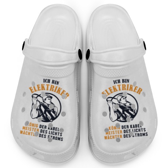 Ich bin Elektriker Wiremen Powerline Technician Clogs