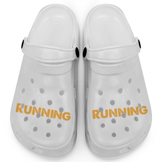 Mens I Hate Running Clogs Funny Sarcastic