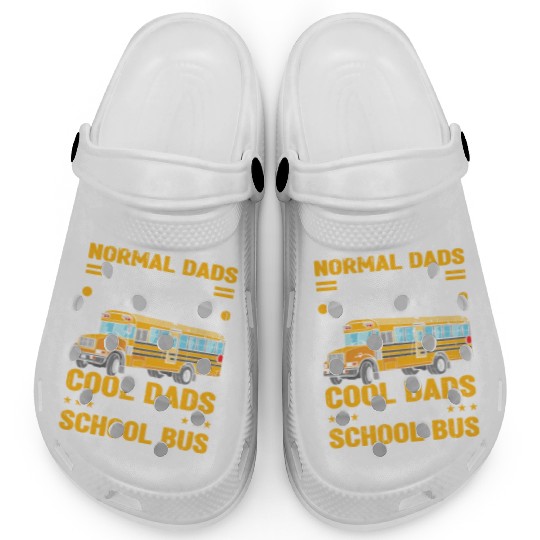 Bus Driver Dad School Bus Clogs