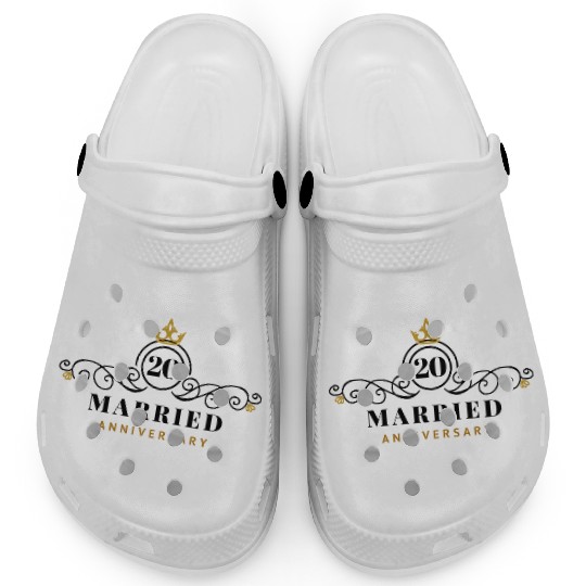 Wedding Anniversary 20 Years Clogs