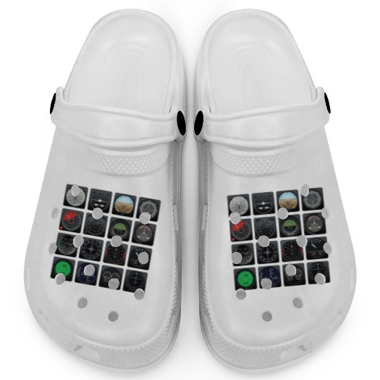 Airline Aircraft Airplane Instruments Indicators Clogs