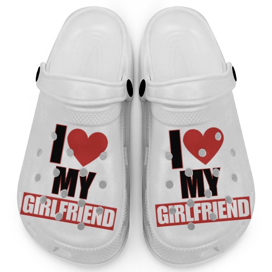 i love my girlfriend Clogs