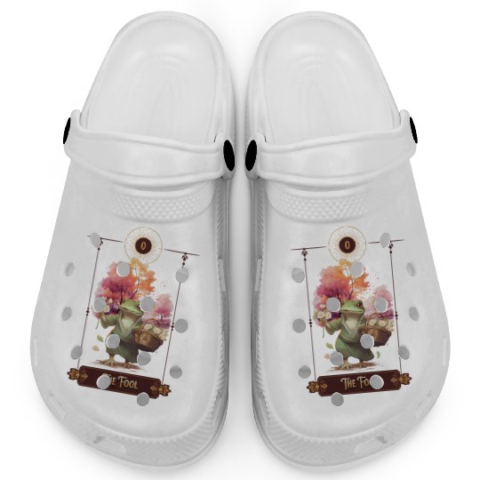 "The Fool" Frog Tarot Card Clogs