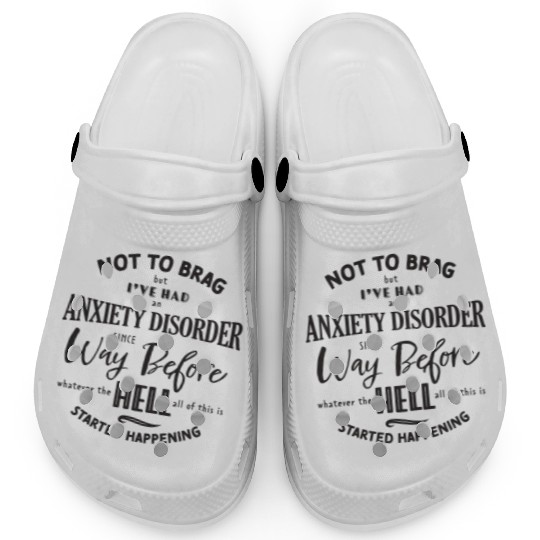 Anxiety Disorder Black Clogs