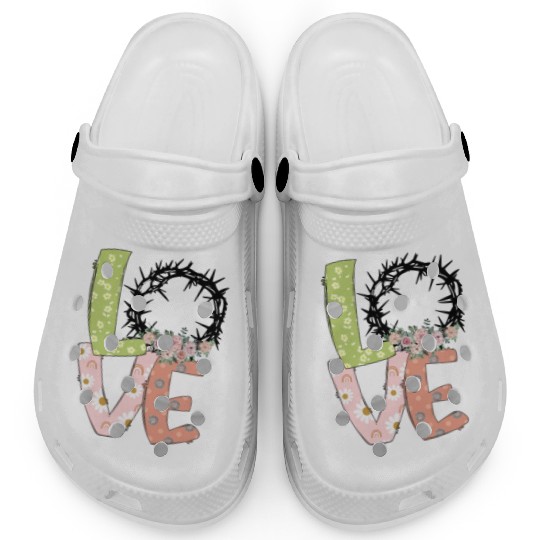 Love Easter Sublimation Clogs