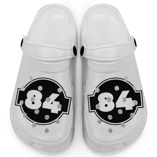 Congratulations 84 Years Old - Number Eighty-Four Clogs