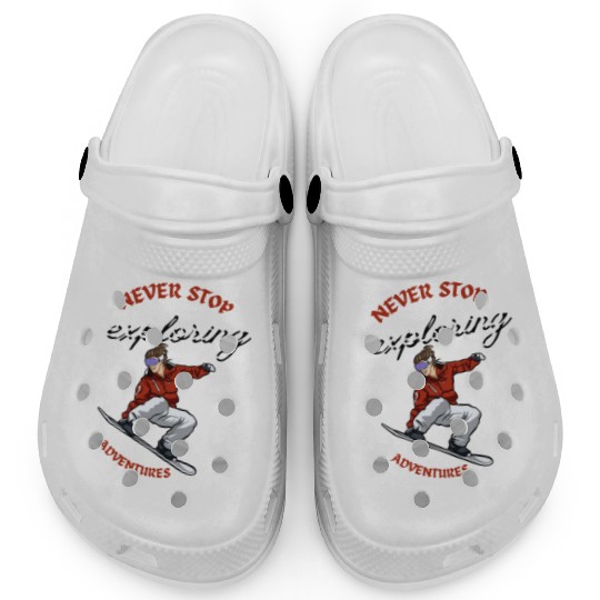 "Winter Wonderland Thrills: Snowboarder's Paradise Clogs