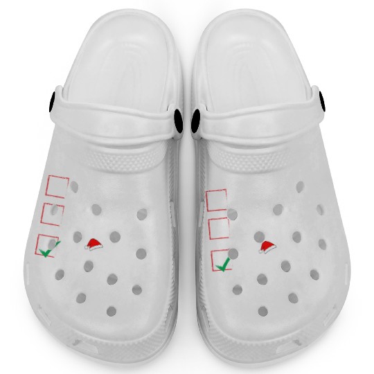 Nice Naughty Rugby Player List , Funny Christmas Clogs