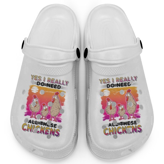 Chickens Chicken Farm Farmer Clogs