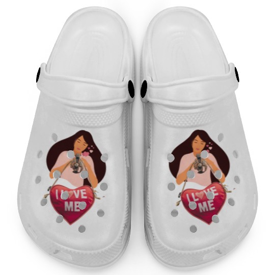 i love me , i heart me Clogs , i love myself