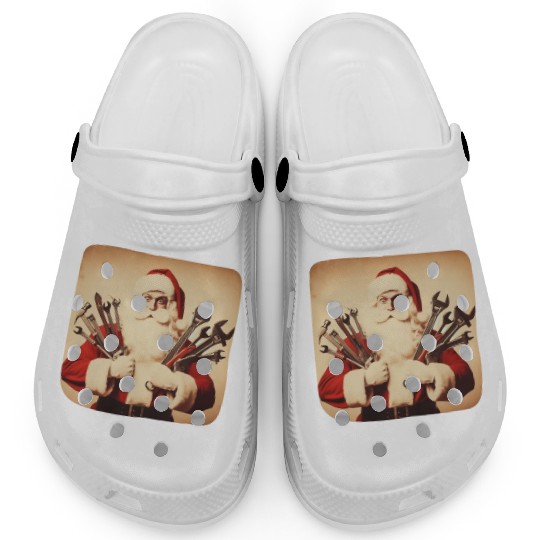Vintage Santa Claus Handyman Clogs