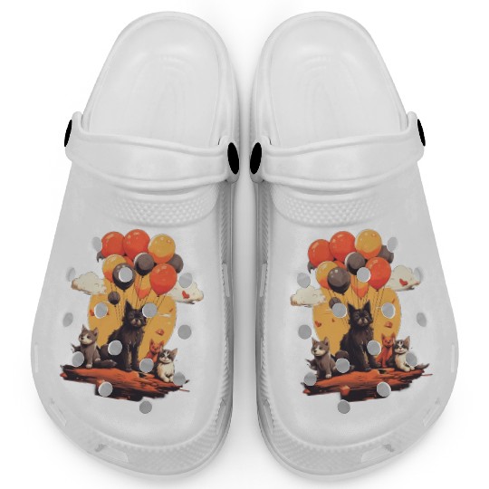 Cats, Dogs & Balloons Clogs