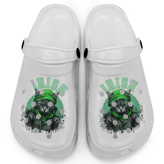 Cat Irish Saint Patrick s Day Ireland Clogs