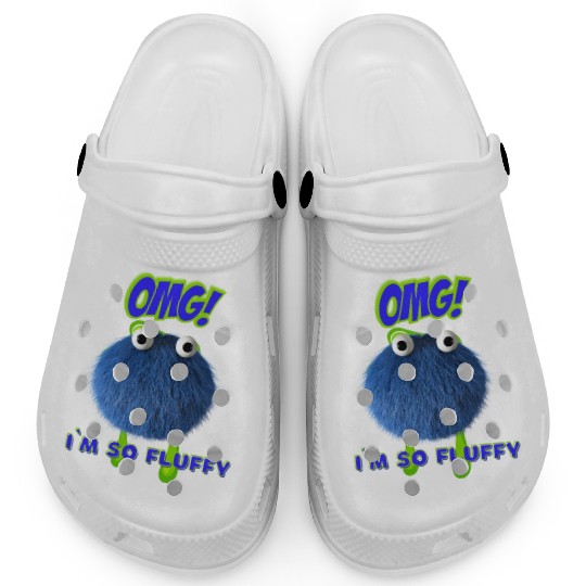 OMG Im So Fluffy, Cute Furry monster. Clogs