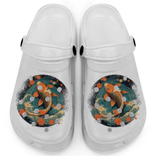 Koi Fish Koi Carp Japanese Koi Garden-Pond Koi Clogs
