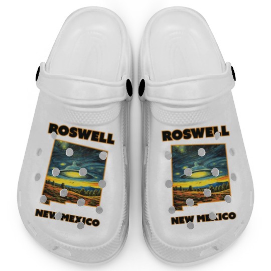 New Mexico Roswell - Alien Saucer Clogs