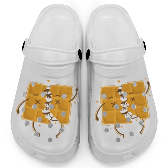 filled Waffle Dough Pastry Baker Snack Clogs