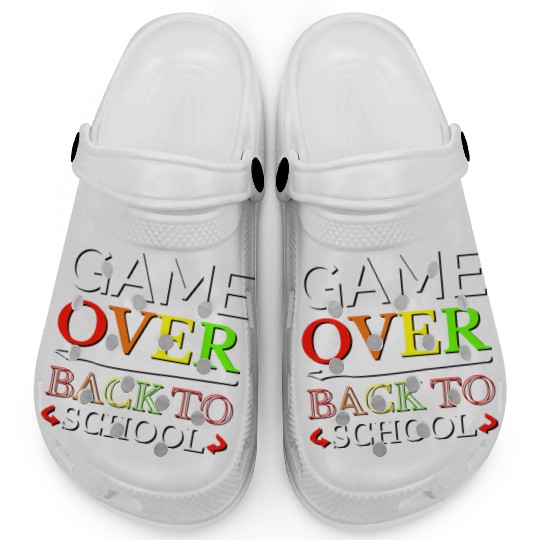 Game Over Back To School Clogs