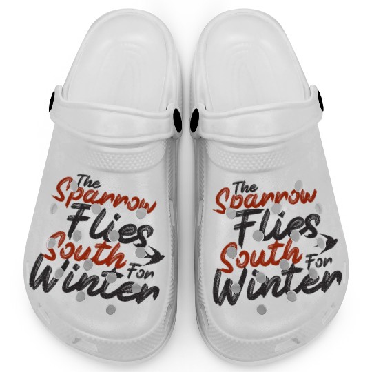The Sparrow Flies South For Winter - skulduggery Clogs