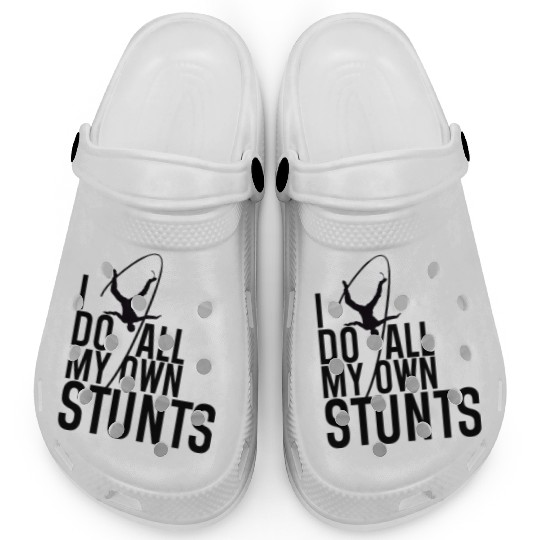 "I Do My Own Stunts" Daredevil Design Clogs