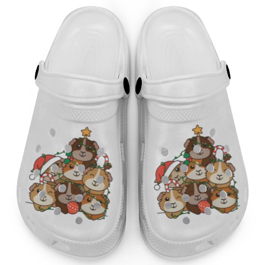 Guinea Pig Christmas Tree Funny Animal Clogs