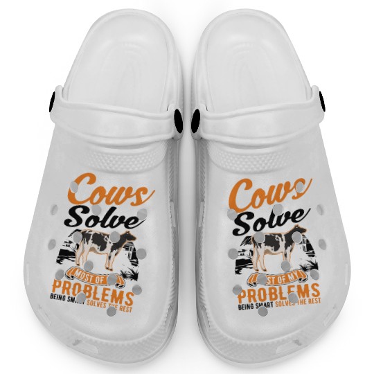 Cow Gift Farmer Cattle Breeder Cows Clogs