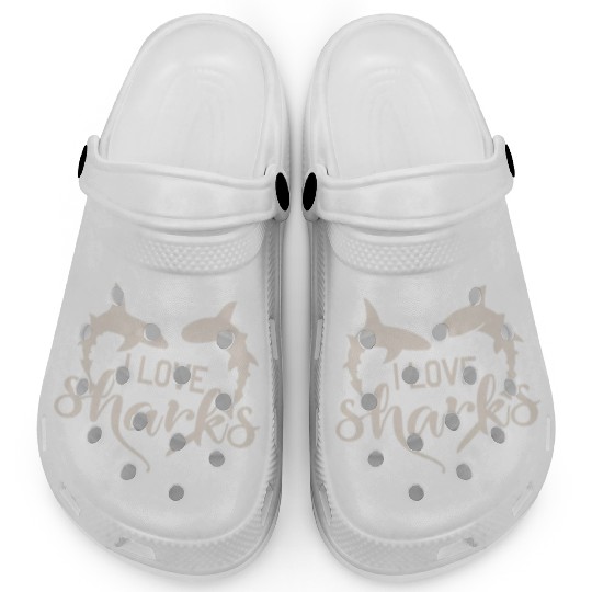 home shark tank, I Love Sharks ,Funny Shark Clogs