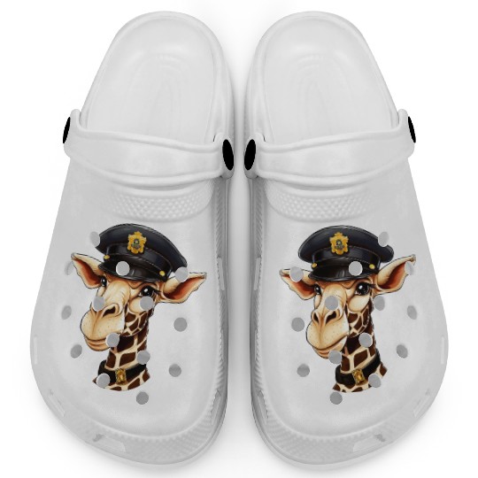 Police giraffe Clogs