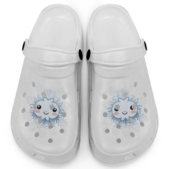 Cute Funny Snowflake Snow Winter Kawaii Gift Clogs