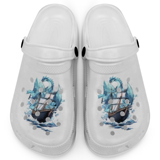 Ice Sailing Dragon Ice Sailor Ice Boating Yachting Clogs