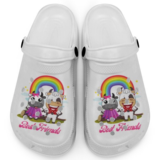 Cow Mooey Cute Strawberry Cow Best Friends Clogs
