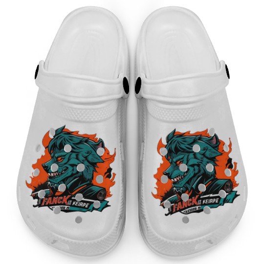 green Werewolf style Clogs