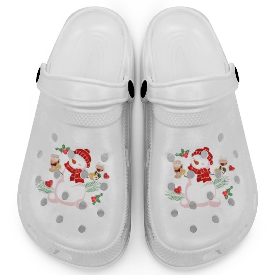 Schneemann Dear Santa I can Explain Funny Clogs