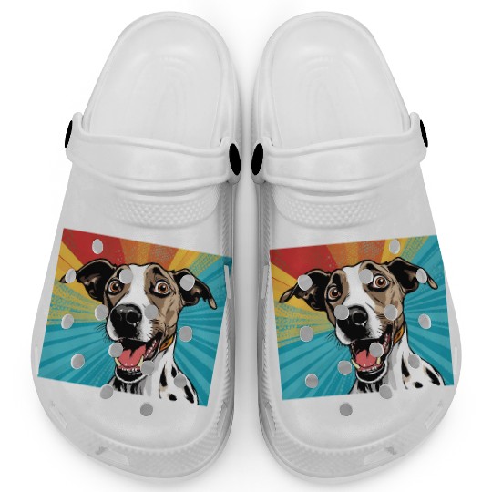 Cute Colorful New Whippet Face Clogs