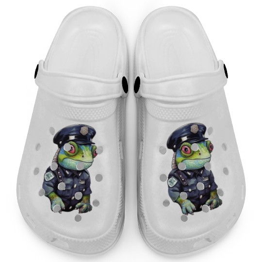 Chameleon policewoman Clogs