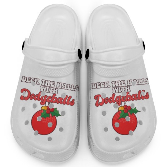 Dodgeball Player Coach Christmas Balls Deck The Clogs