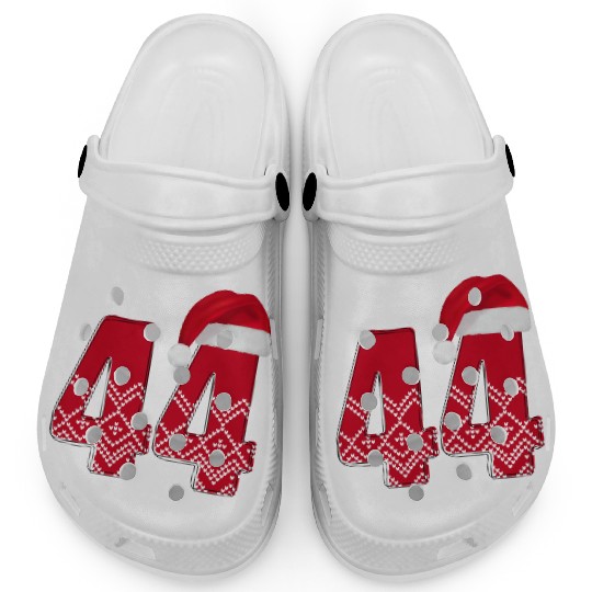 Wedding Anniversary 44 Years - Christmas Number 44 Clogs