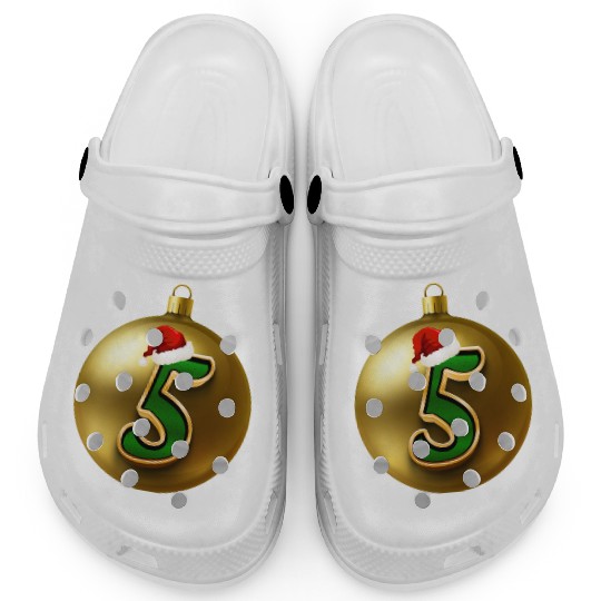 5th Christmas Anniversary - Five Years Old Clogs