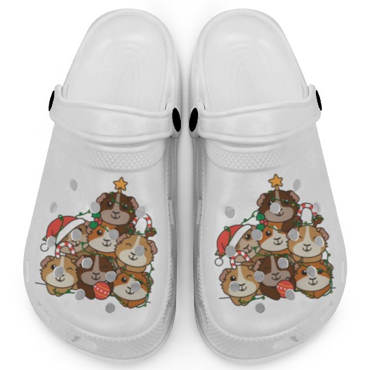 Guinea Pig Christmas Tree Funny Animal Clogs
