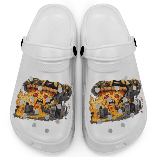 Angry Pizza Clogs