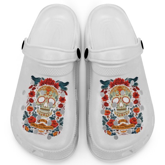 Dia De Los Muertos Clogs