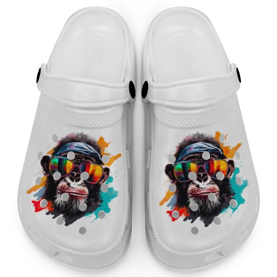 Street Art Monkey Urban Rap Street Monkey Clogs