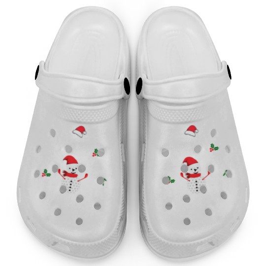 Christmas Golf Snowman Joy To The World Funny Golf Clogs