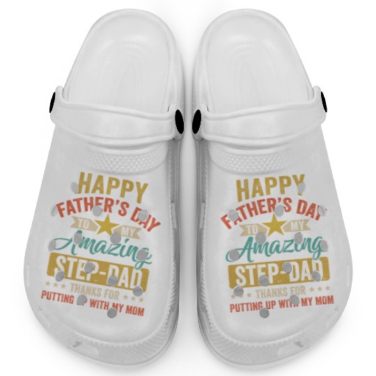 Happy Father s Day Step Dad From Daughter Vintage Clogs