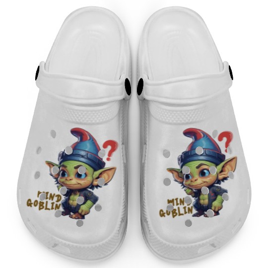 Funny Green Goblin Monster - Mind Goblin Deez Nuts Clogs